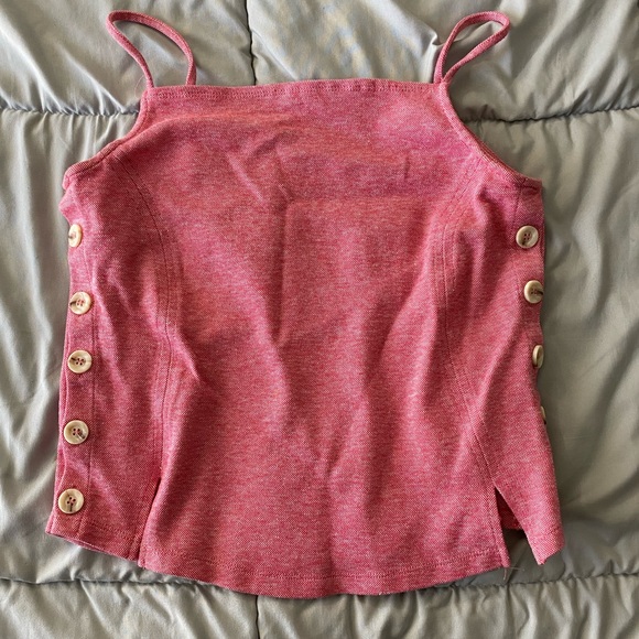 Anthropologie Pink Strappy Tank - Picture 1 of 5